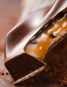 Chocolat au caramel coulant à la fleur de sel, Vincent Guerlais, chocolatier à Nantes.